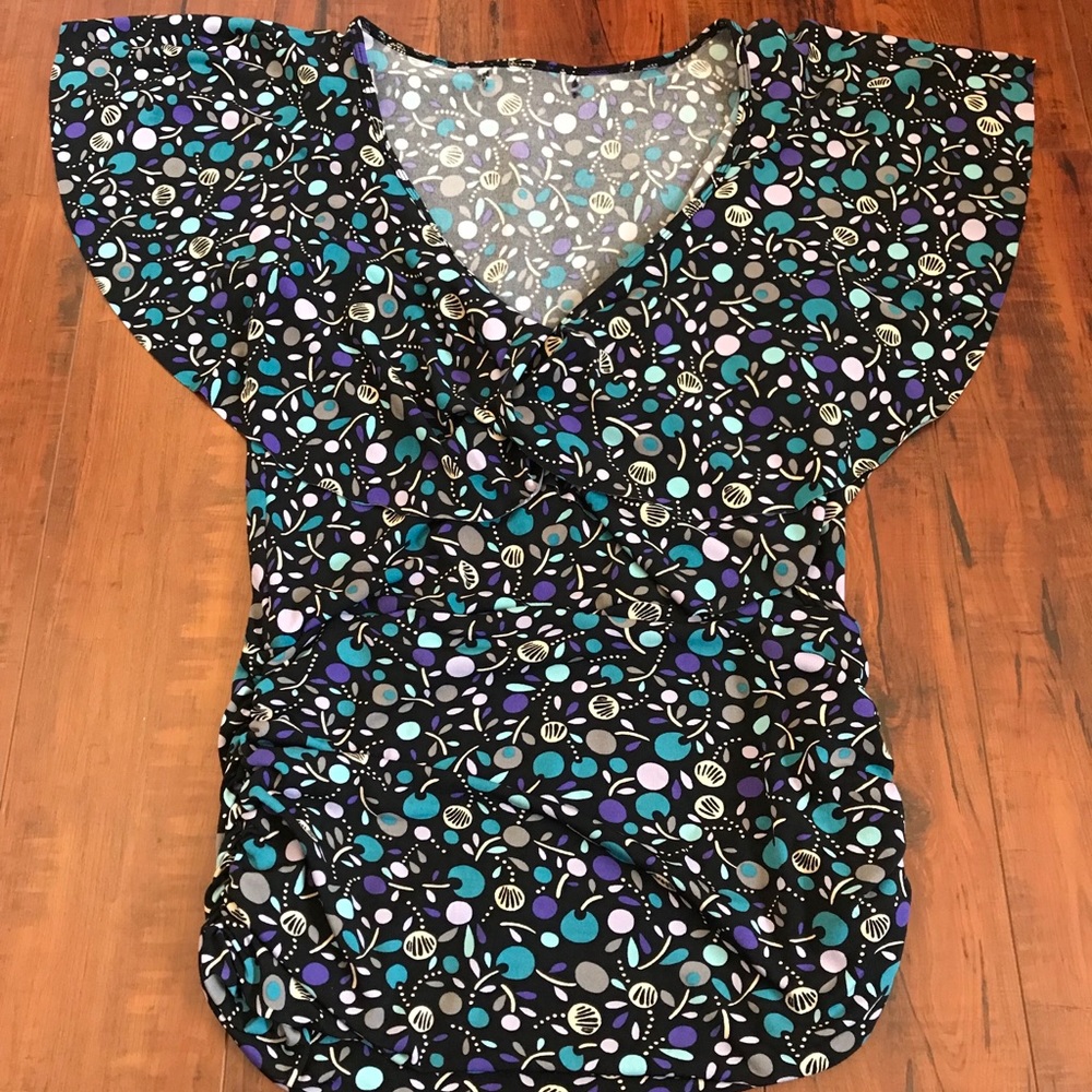 STRETCH BUTTERFLY TOP - Picture 1 of 5